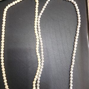 RARE 1990s QVC Honora Pearl Necklace Set Semantically Rounded Almost Perfect!